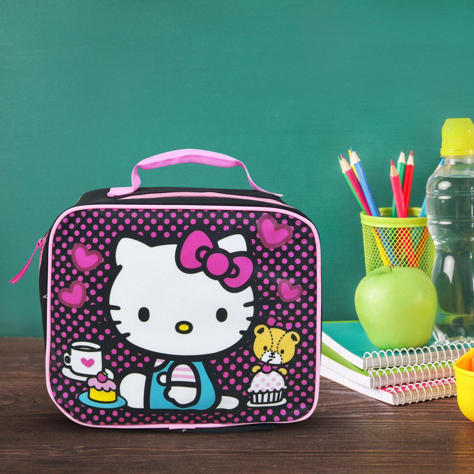 Sanrio Hello Kitty Polka-Dot Lunchbox | 9 x 3 x 8 Inches gallery