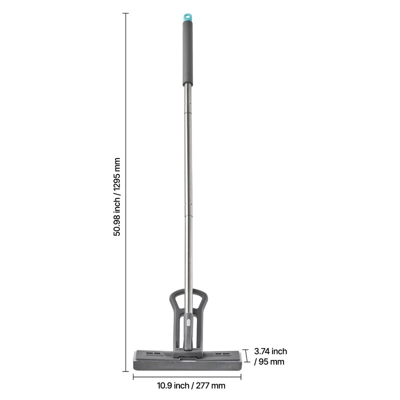 Uimoso High-Density PU Squeezing Sponge Mop with 1 Pcs Sponge Mop Replacement gallery