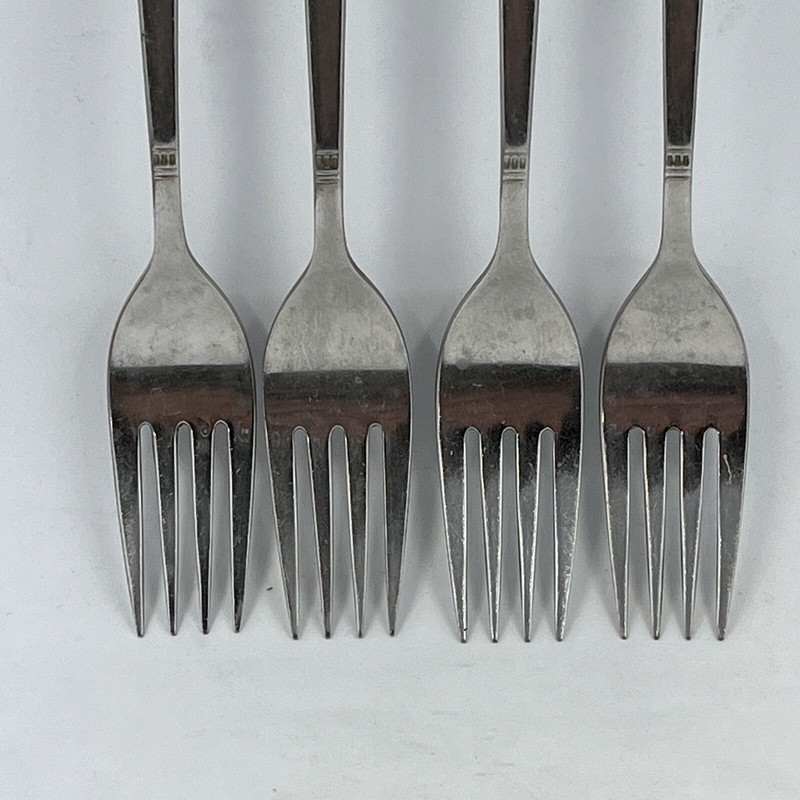 Oneida ERIKA Dinner Fork 7 1/4" tainless Steel Flatware Set Of 4 gallery