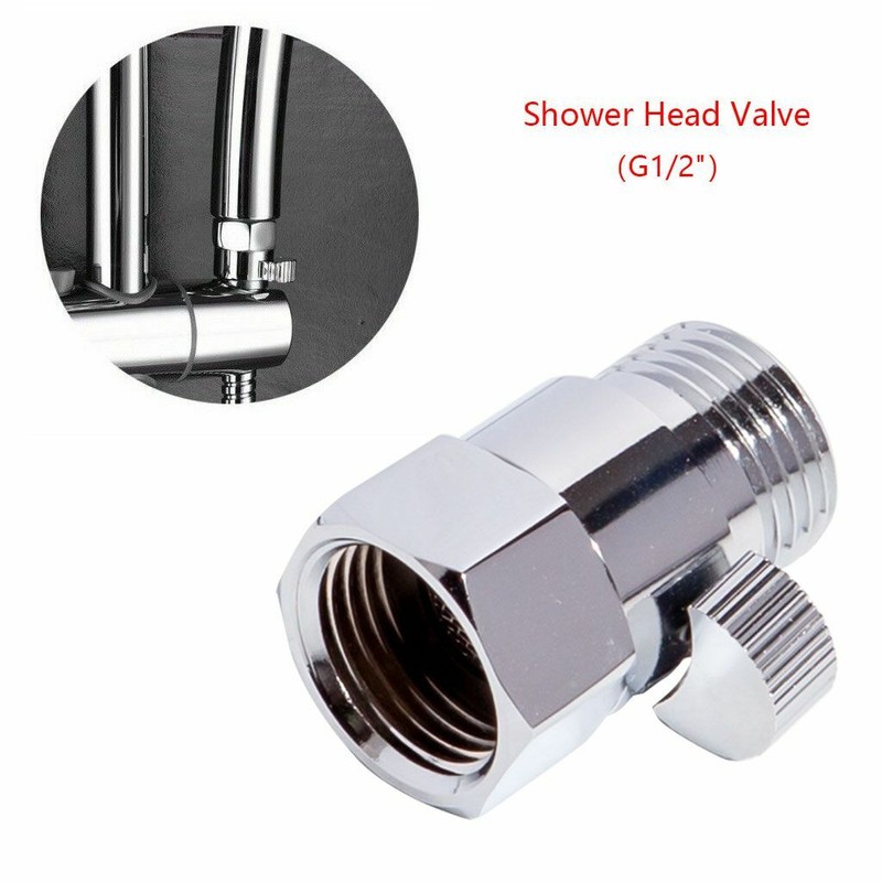 1/2/5/6PCS G1/2" Flow Quick Control Shut-OFF Valve Shower Head Hand Water Saver gallery