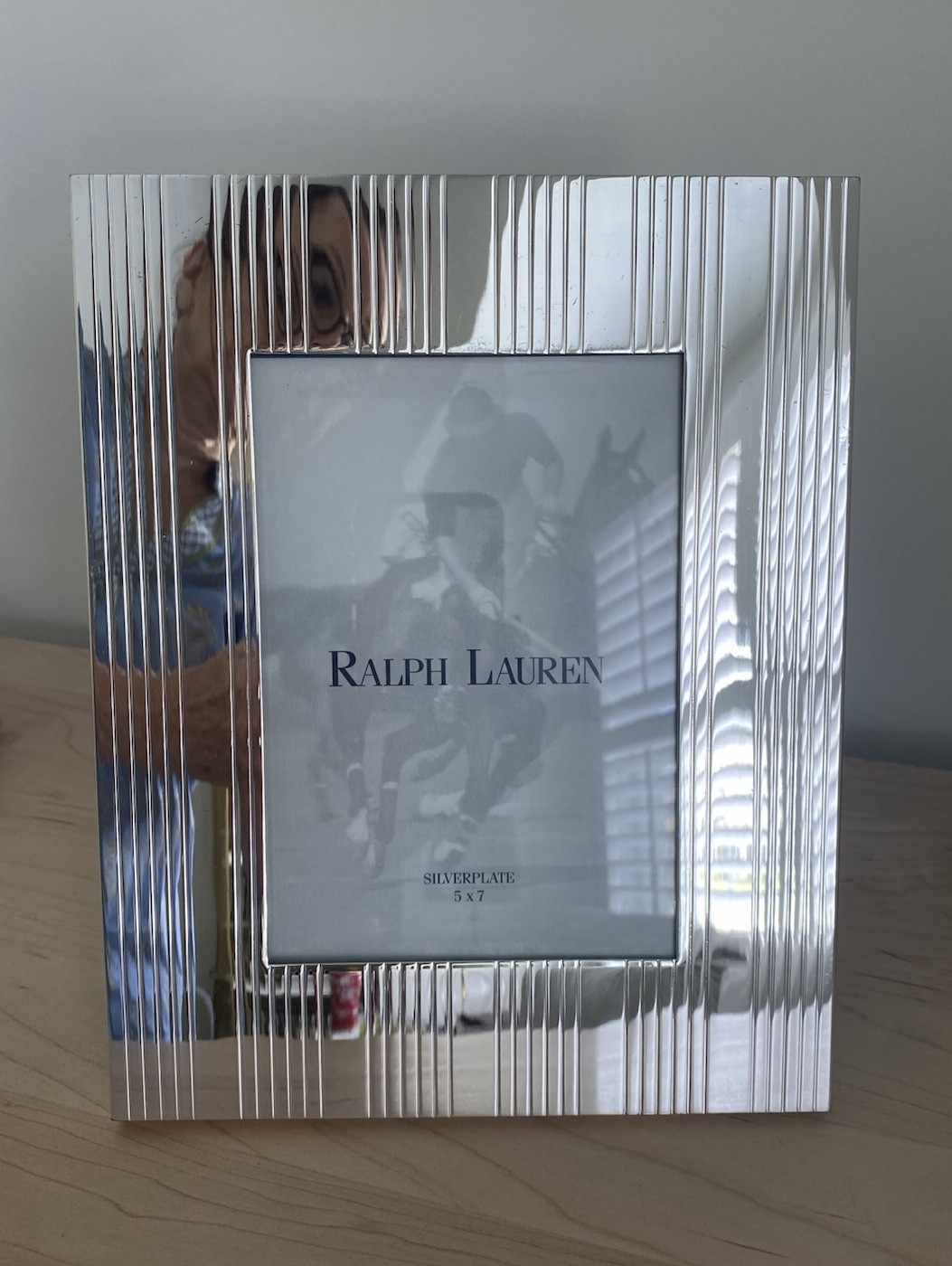 Ralph Lauren Picture Frame Silver Plated 5 x 7 Wedding Bride gallery
