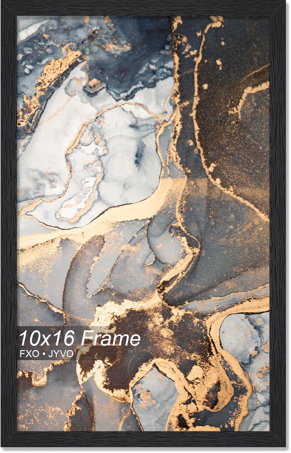 Engineered Wood 10x16 Picture Frame, Black Frame for 10 x 16 Inch Picture Pos... gallery