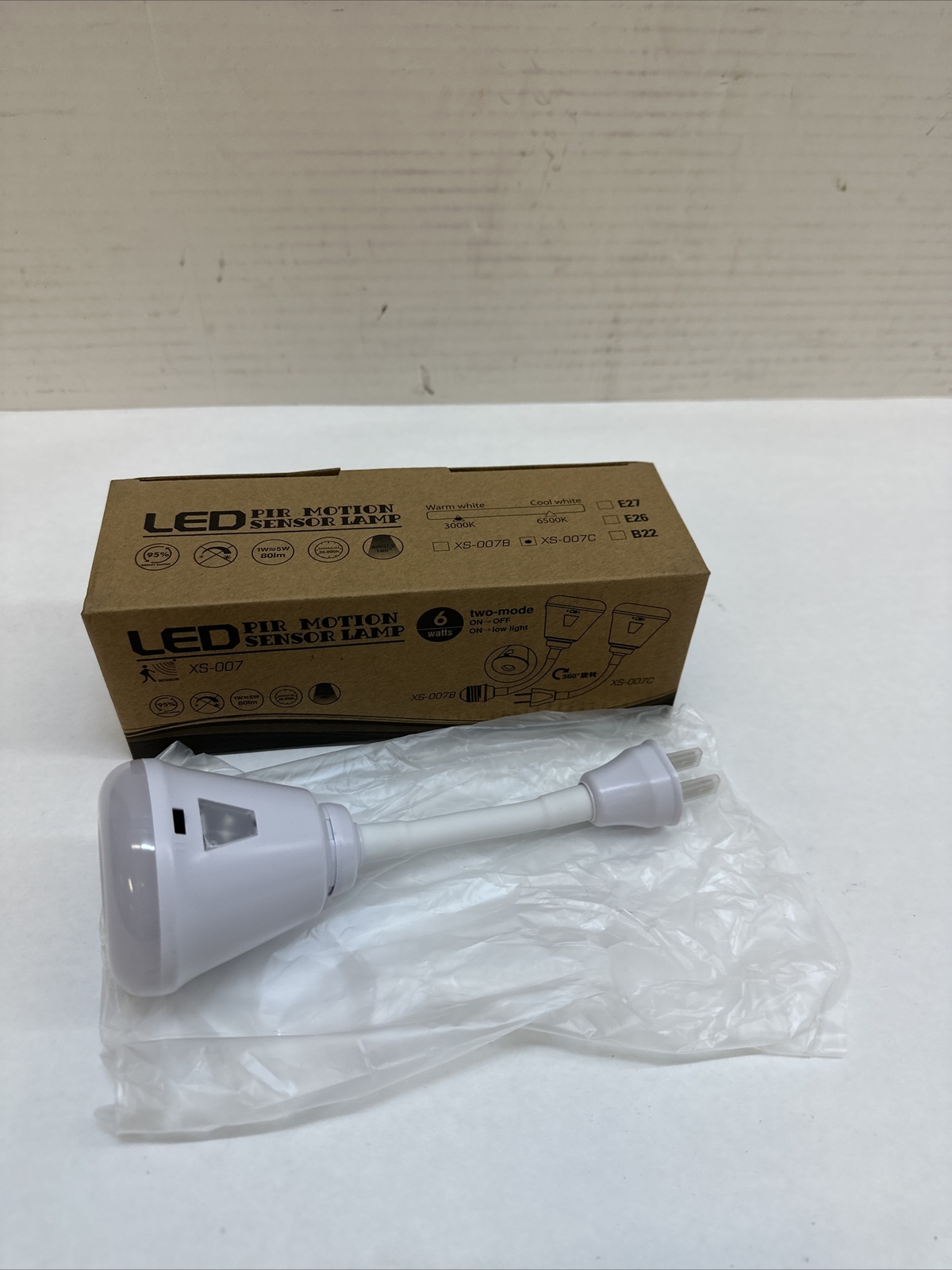 Plug in Motion Sensor Night Light, LED Infrared Sensor Light 6W Light AC 85-265V gallery