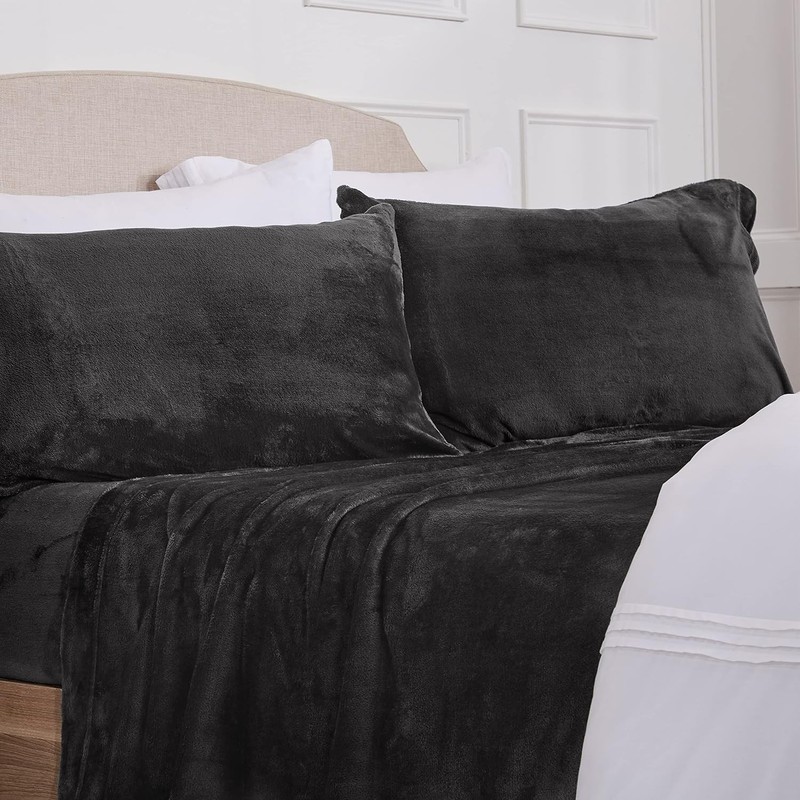 Ultra Soft Micro Fleece Sheets Set with Extra Deep Pockets | Extra Soft Velve... gallery