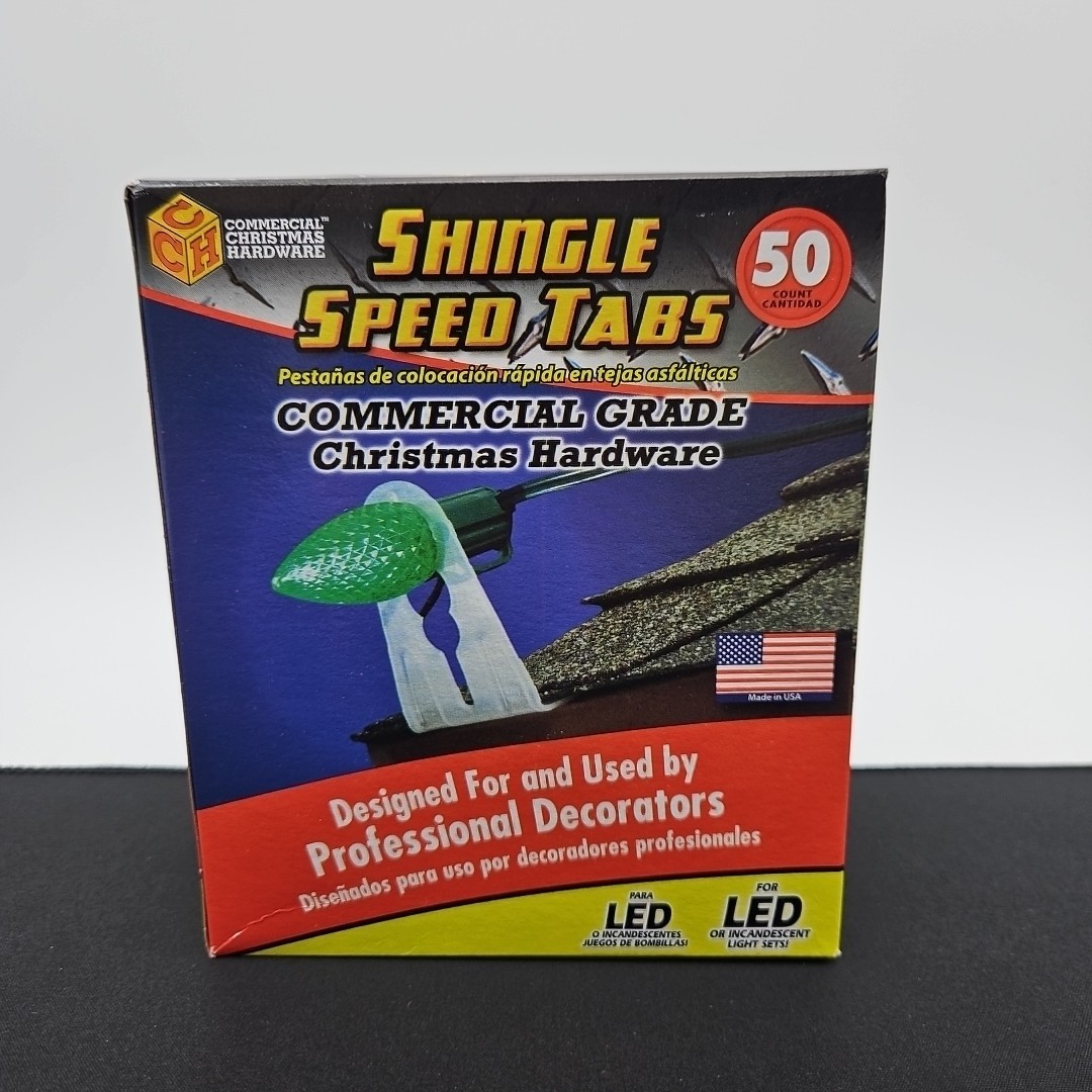 50 Shingle Speed Tabs Commercial Grade - Christmas & LED Incandescent Lights New gallery