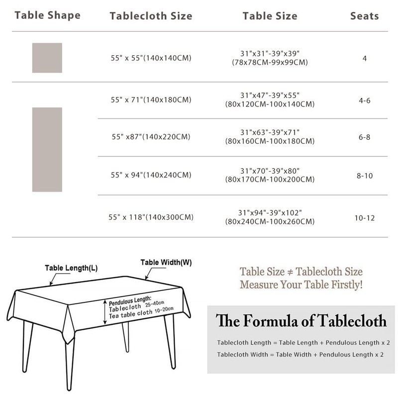 Pahajim Rectangular Cotton Linen Tablecloths Farmhouse Outdoor Table Cover gallery