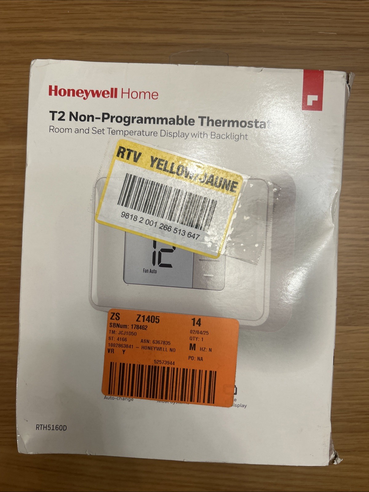 Honeywell Home RTH5160D T2 Non-Programmable Thermostat *OBC gallery