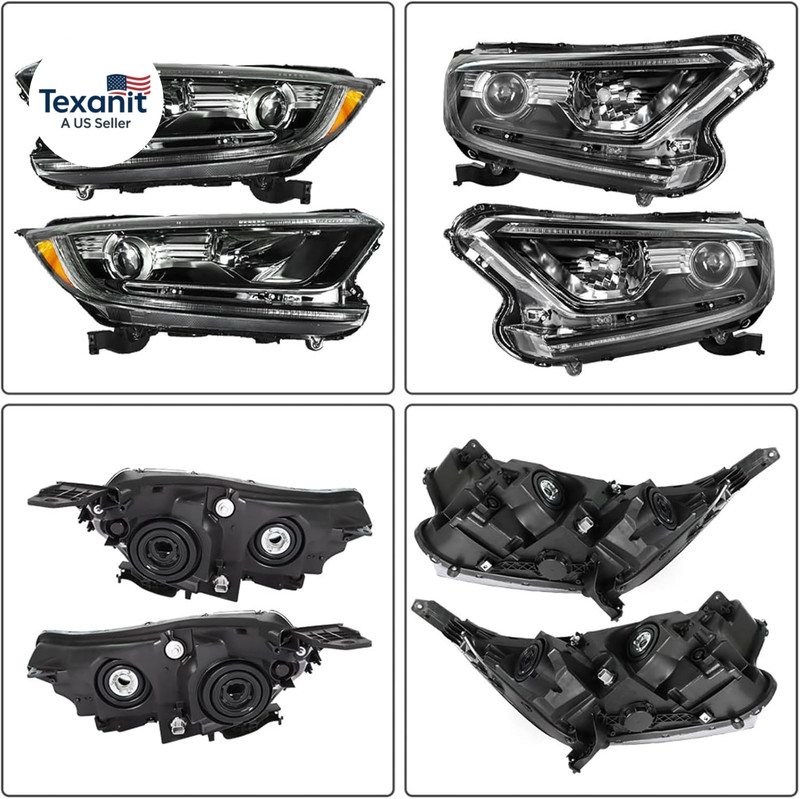 Driver and Passenger Side Headlight Assembly Replacement for Honda CRV LX EX EXL gallery