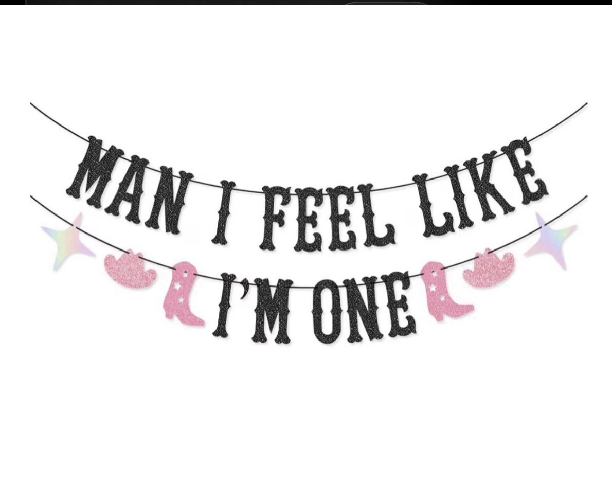Man I Feel Like I’m One First Birthday Banner First Birthday Party gallery
