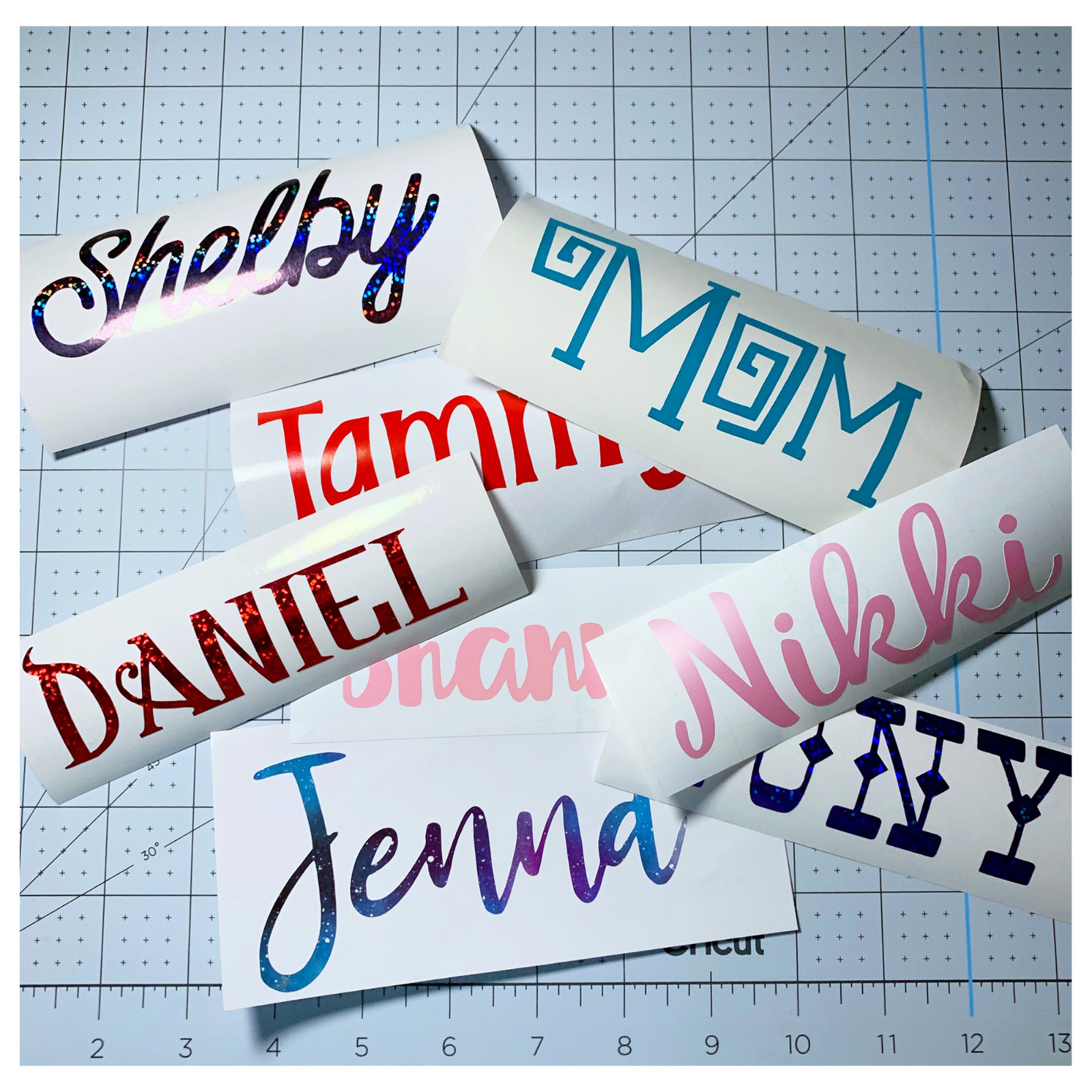 3" Custom Text or Name Vinyl Decal Sticker gallery
