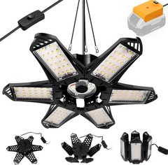 LED Work Light for DEWALT 20V Battery, 68W 6800LM Garage Flood and Ceiling Light