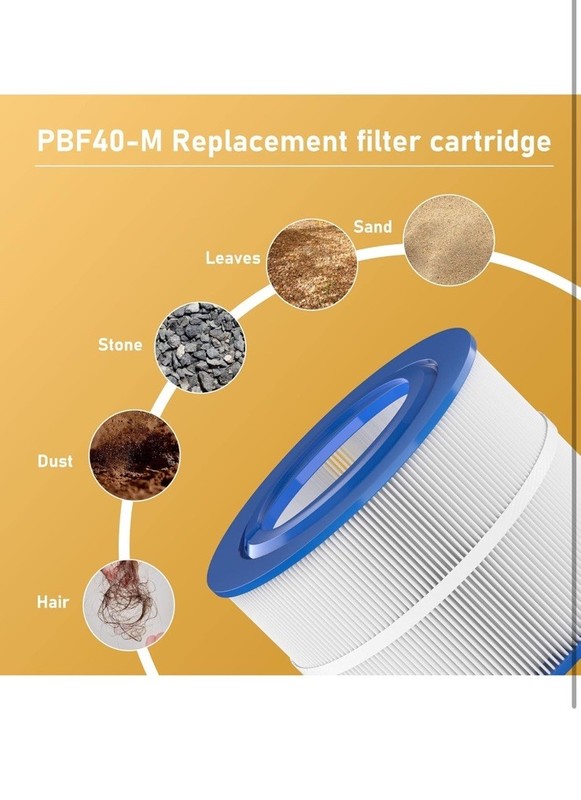 4 Pack PBF40M Spa Hot Tub Filter Replacement Compatible with Pleatco PBF40M gallery