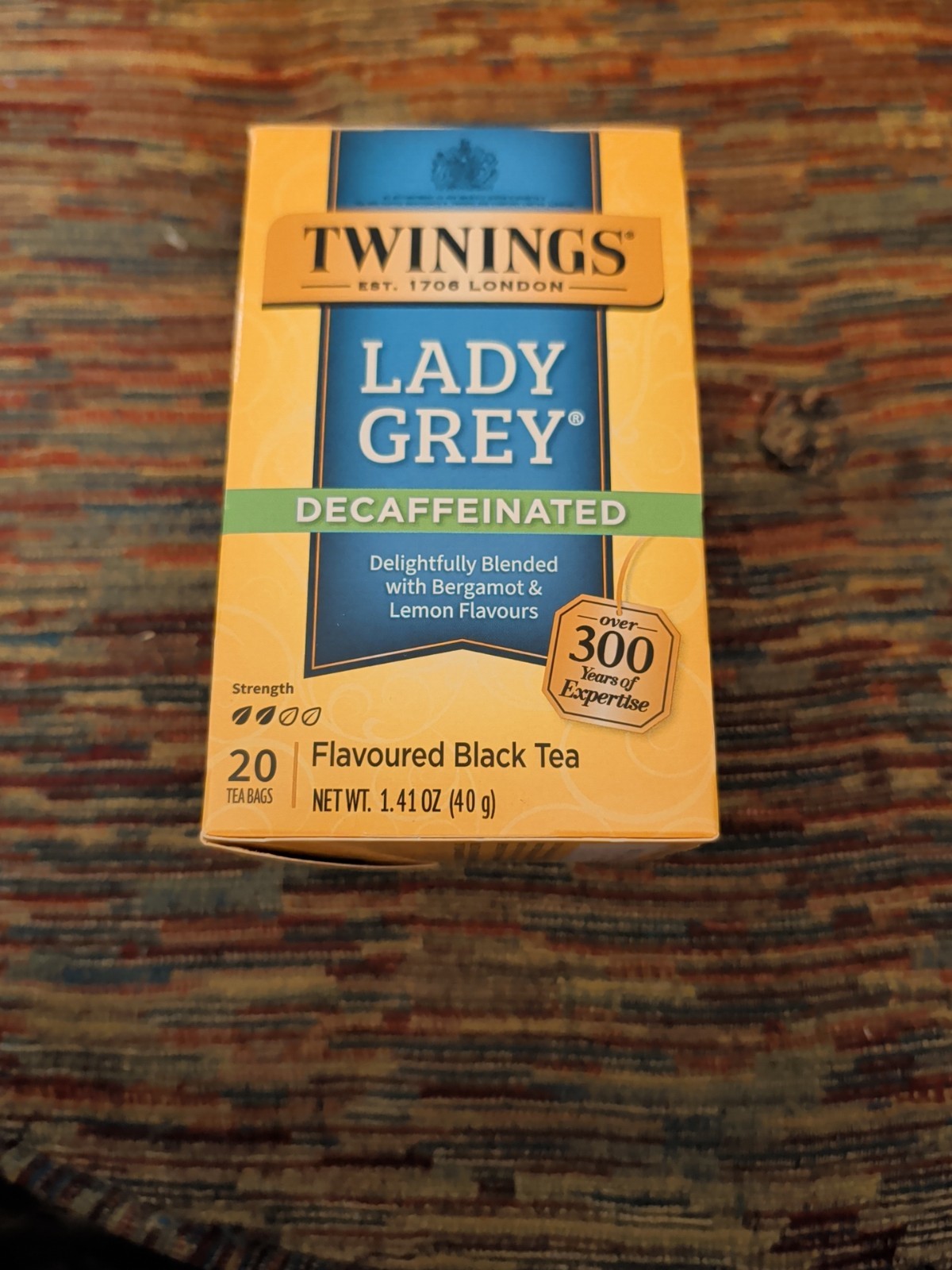 6 Packs - Twinings Lady Grey Decaffeinated Black Tea - 20 Count each box gallery