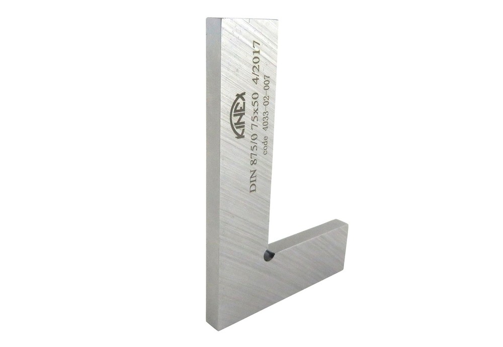 3x2 Inch Flat Solid Machinist Square DIN 875/0 Precision Tool Steel 0.0002