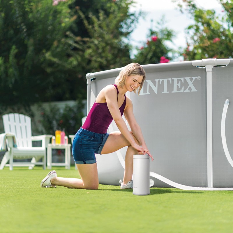 INTEX C1000 Cartridge Filter Pump for AGP: 1000 1,000 Gallons Per Hour, White gallery