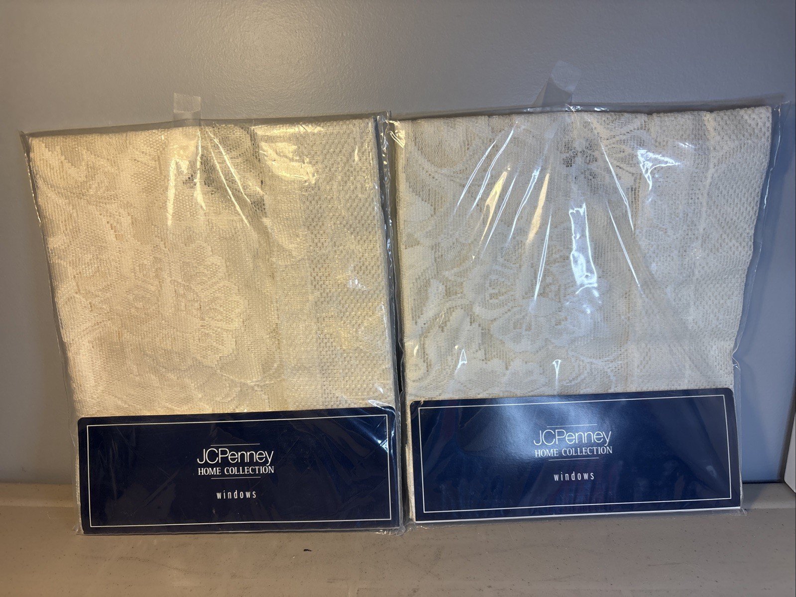 2 JC Penney Lace VALANCE Curtain PATTERN-SHARI 51”x 14” Cream 81. New In Package gallery