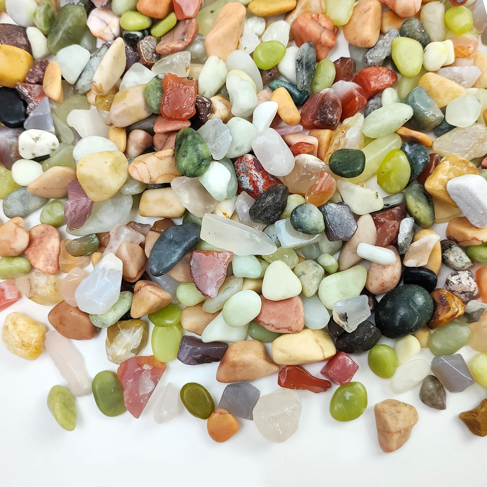 2 Pounds Pebbles for Plants, 3/8 Inch Succulent Rocks, Decorative Polished River gallery