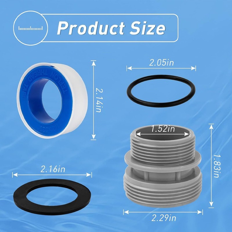 Pool Hose Conversion Adapters Kit For Intex Coleman 4560 Pool Filter Pump 4PCS gallery