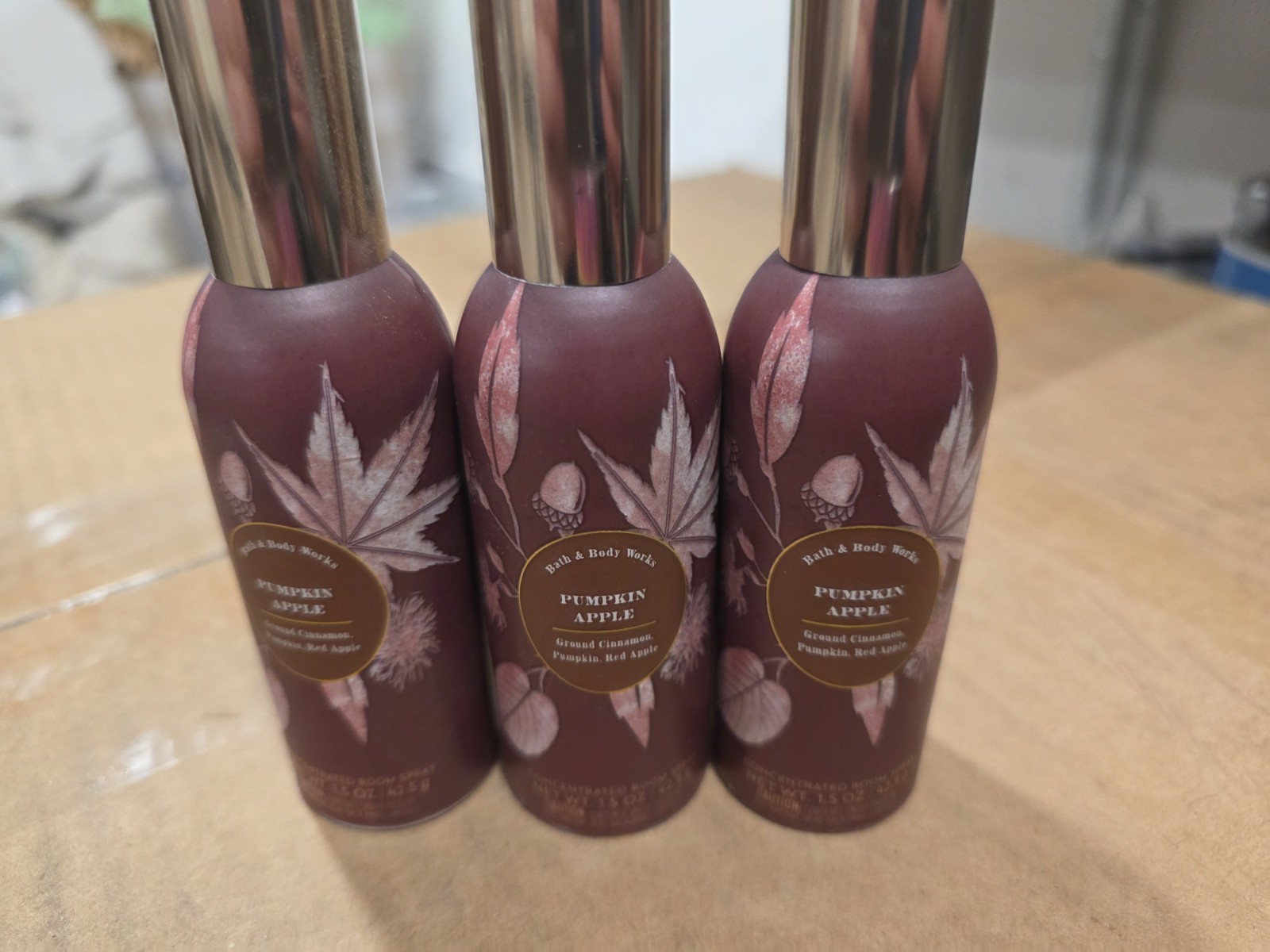 Bath & Body Works Pumpkin Apple Concentrated Room Spray 1.5 oz S/3 #905G gallery