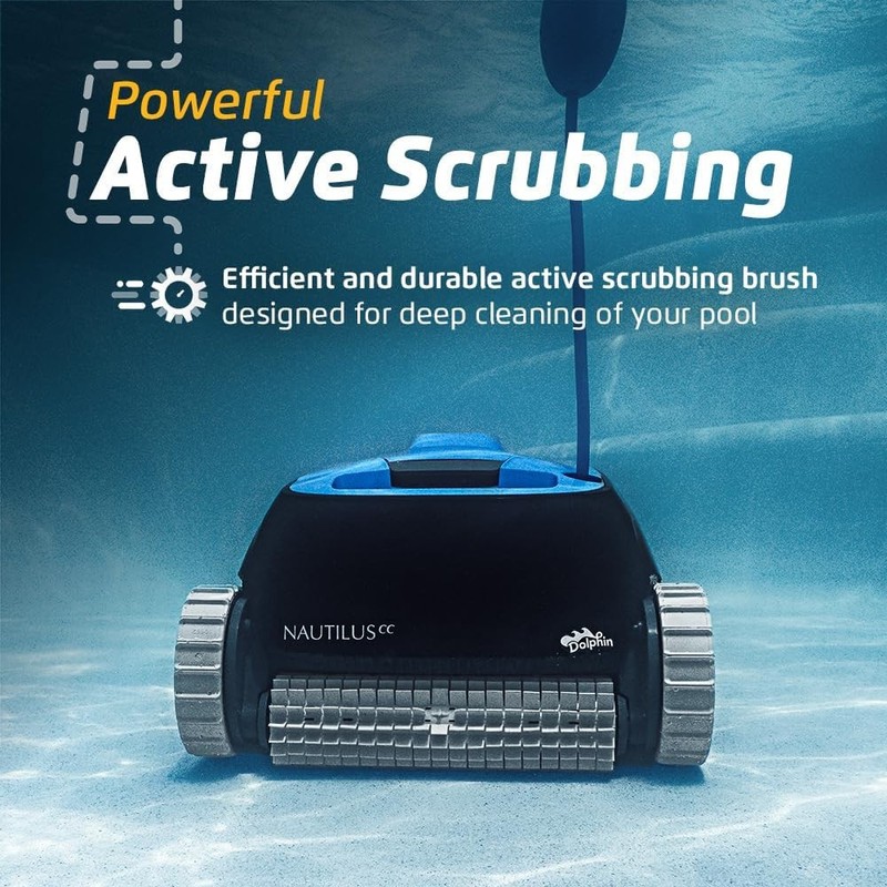 Nautilus CC Automatic Robotic Pool Vacuum Cleaner, Wall Climbing Scrubber Brush gallery