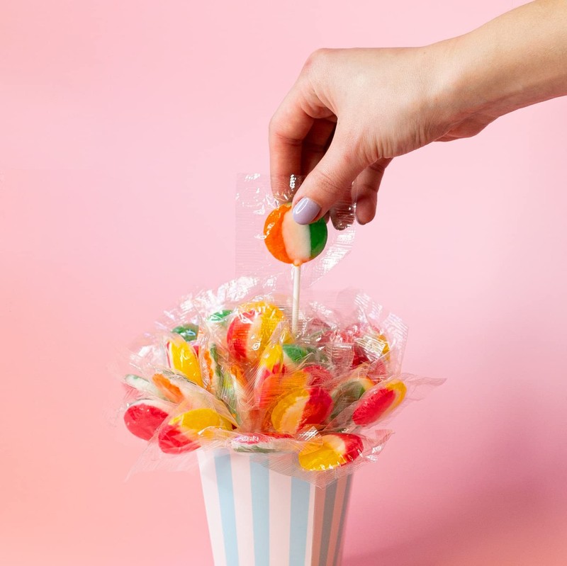 Fruit Lollipops - 2 Pound Bulk Pack (80 Count) - Assorted Fruit Flavored Hard Ca gallery