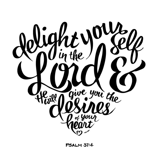 Vinyl Decal for Window - Delight Yourself In The Lord (Psalm 37:4) gallery