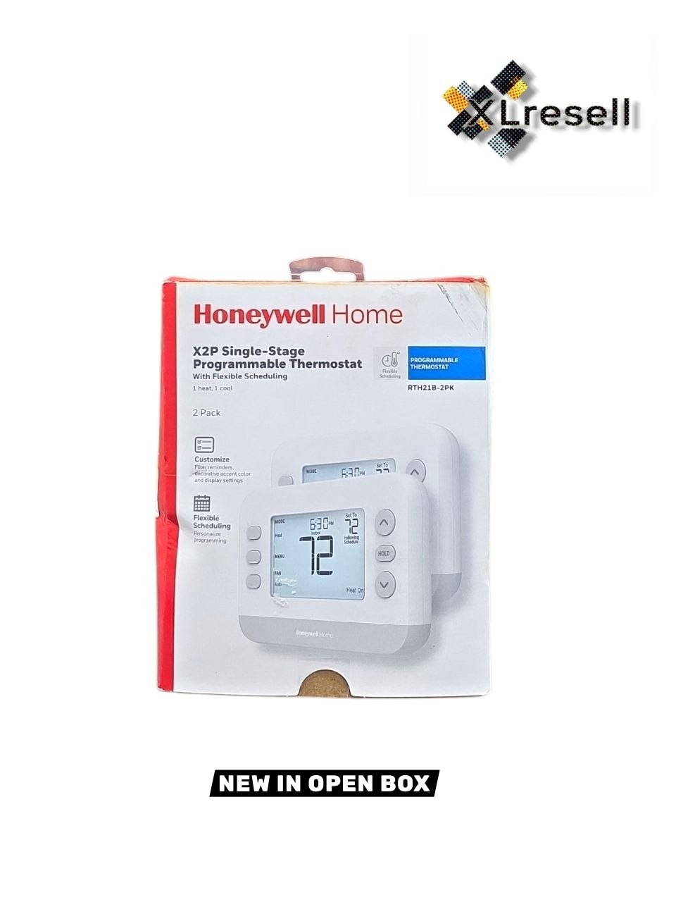Honeywell X2P Thermostat Programmable Total Flex 1 Heat/1 Cool 2-Pack gallery