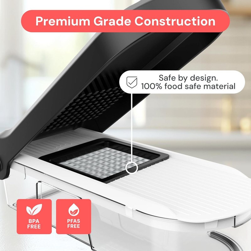 Fullstar Mandoline Slicer for Kitchen - Vegetable Chopper, Onion Potato Food Veg gallery