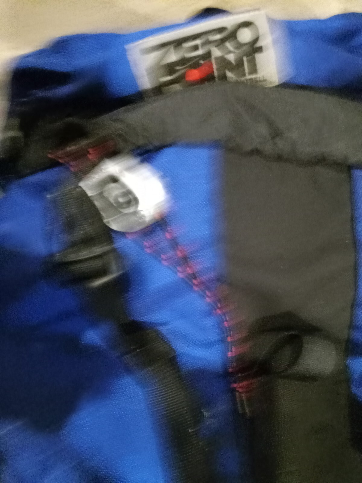 Zero Point Nylon Climbing Backpack Blue And Black 5