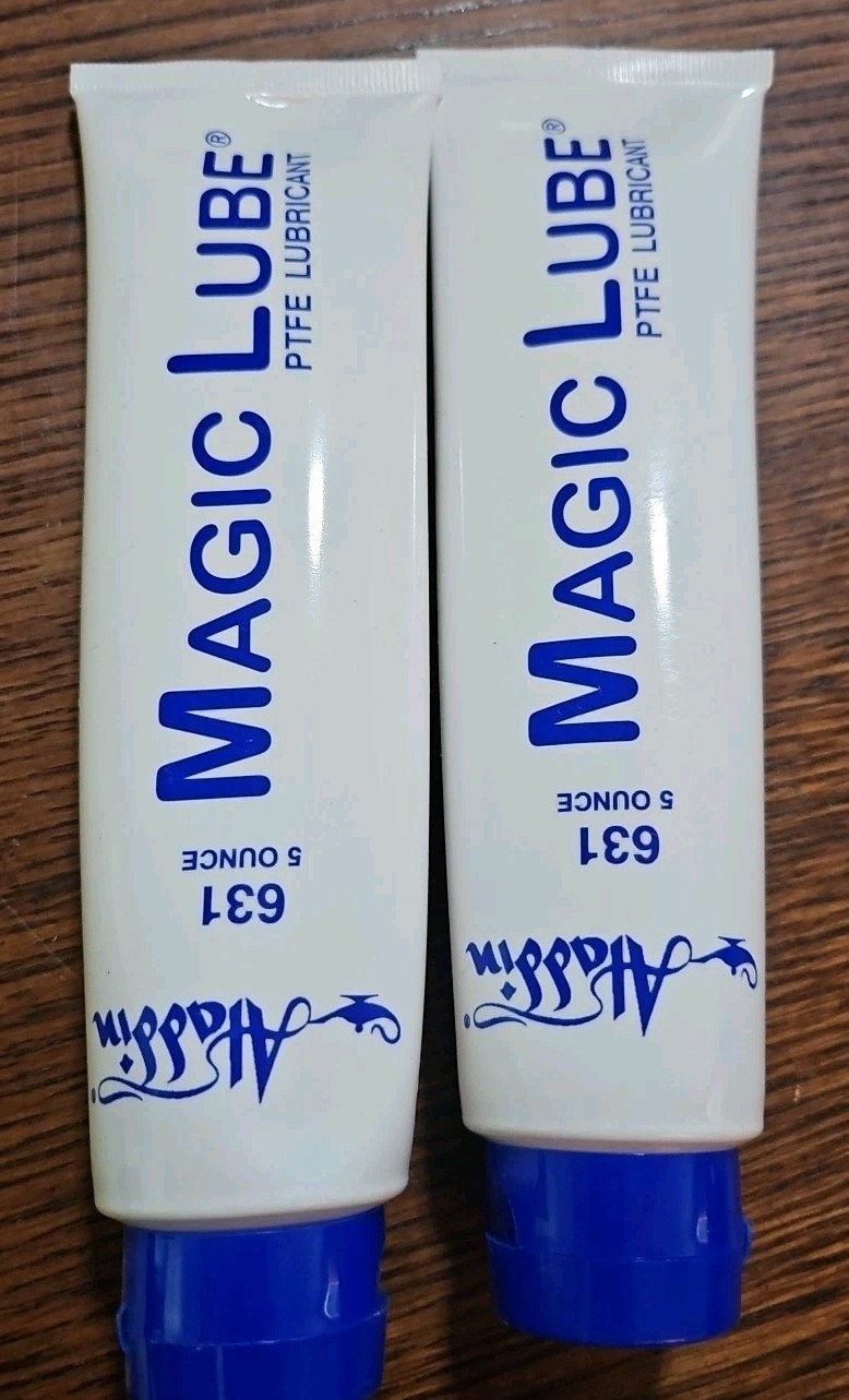 2- Aladdin Magic Lube 5oz Teflon Lubricant Sealant O-Rings Swimming Pool PTFE gallery