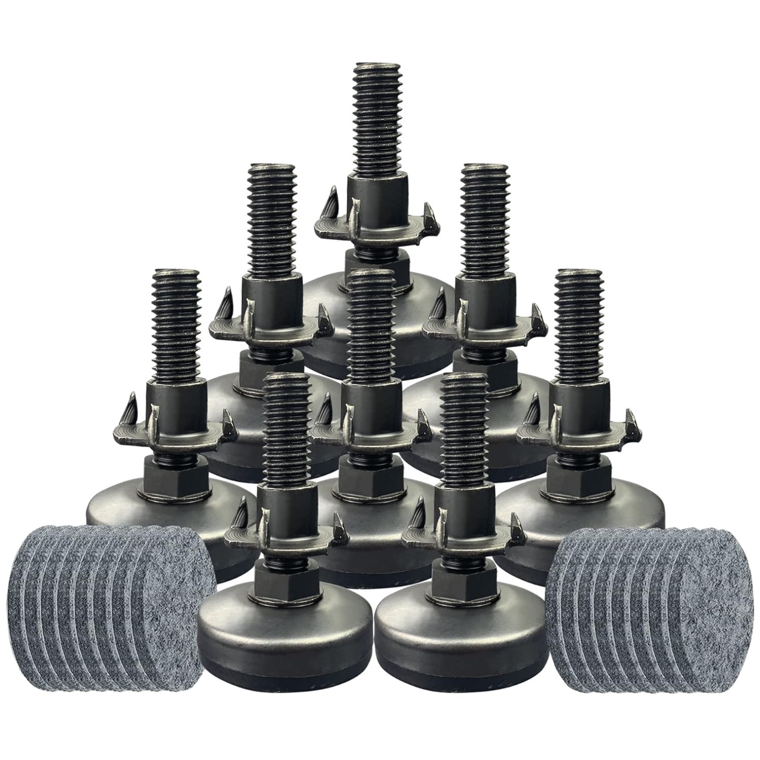8 Pack Adjustable Leveling Feet Furniture Levelers gallery