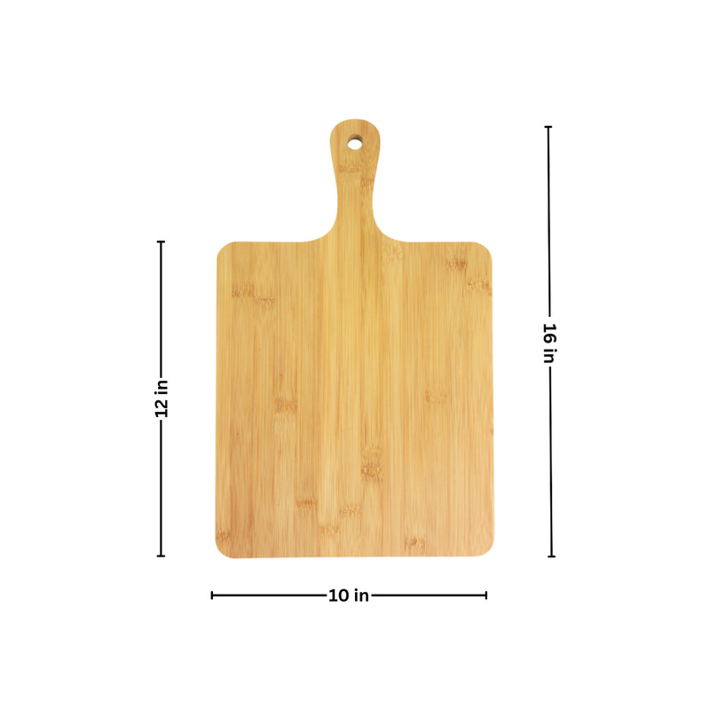 6pc 16x10" Bulk Plain Bamboo Serving Tray, Charcuterie Platter Cutting Board Set gallery