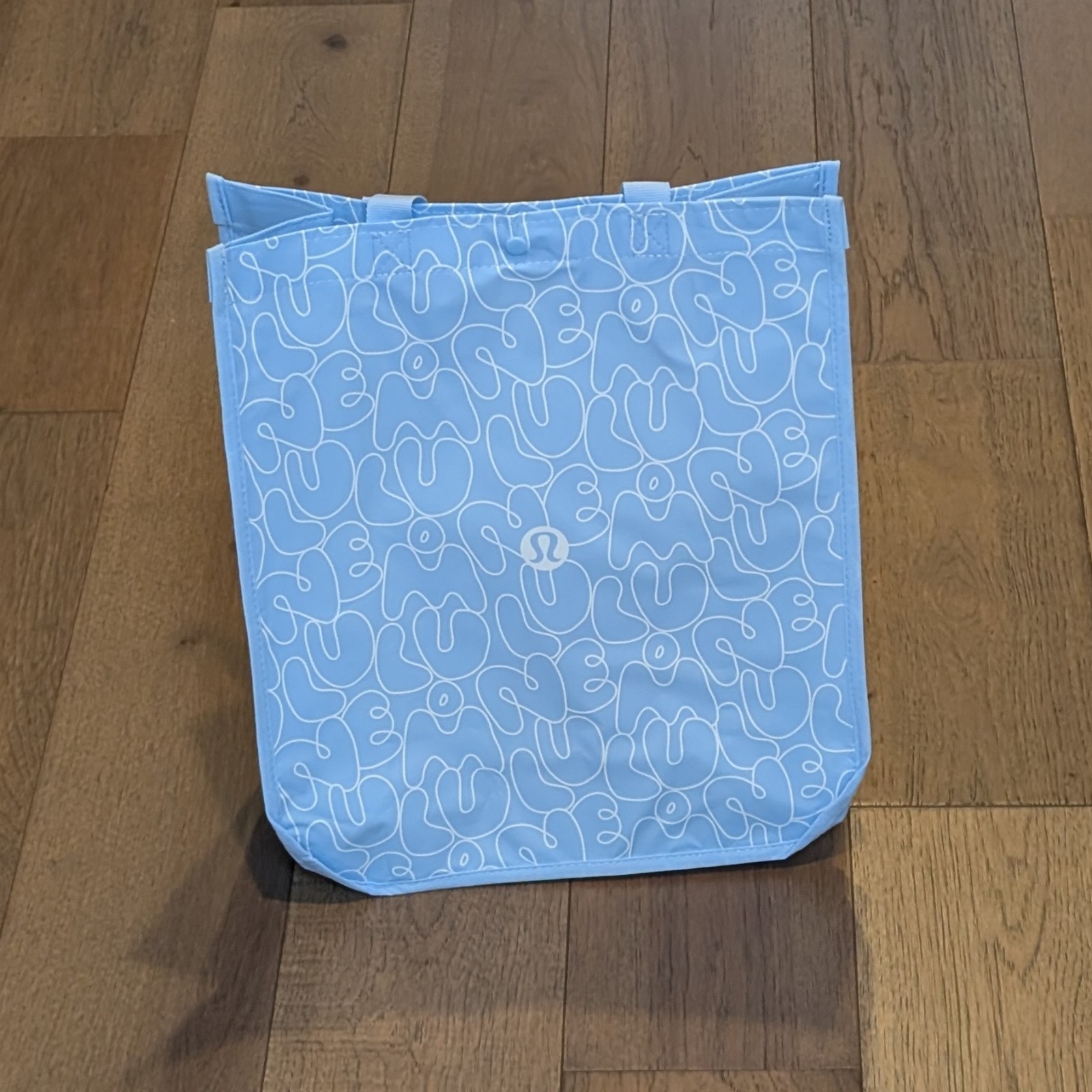 Lululemon Large Reusable Shopping Tote Lunch Bag 🩵 Light Blue 🩵 *NEW!* Ships⚡ gallery