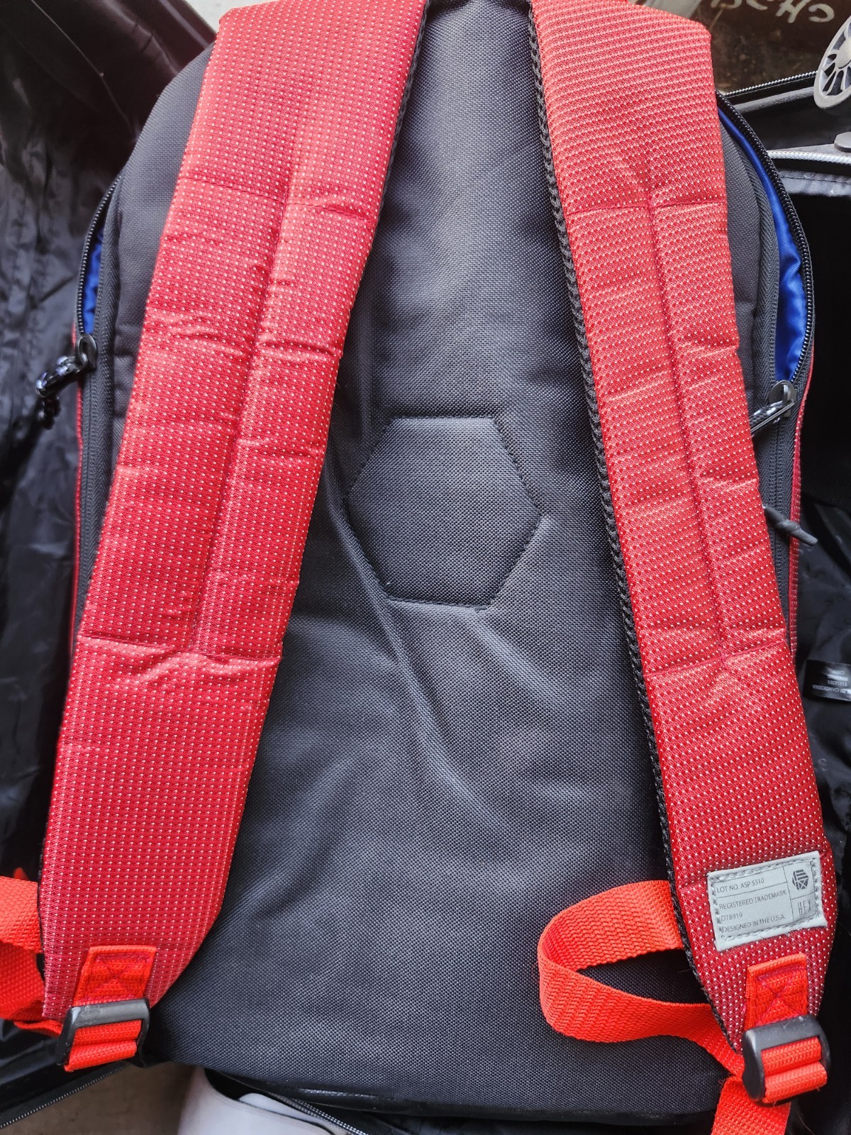 Red Backpack for Hiking with Multiple Pockets Water Resistant Lightweight 2