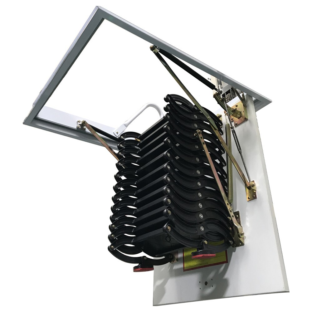 10.5FT Attic Pull Down Ceiling Ladder Access Stairs Carbon Steel Folding Loft L gallery