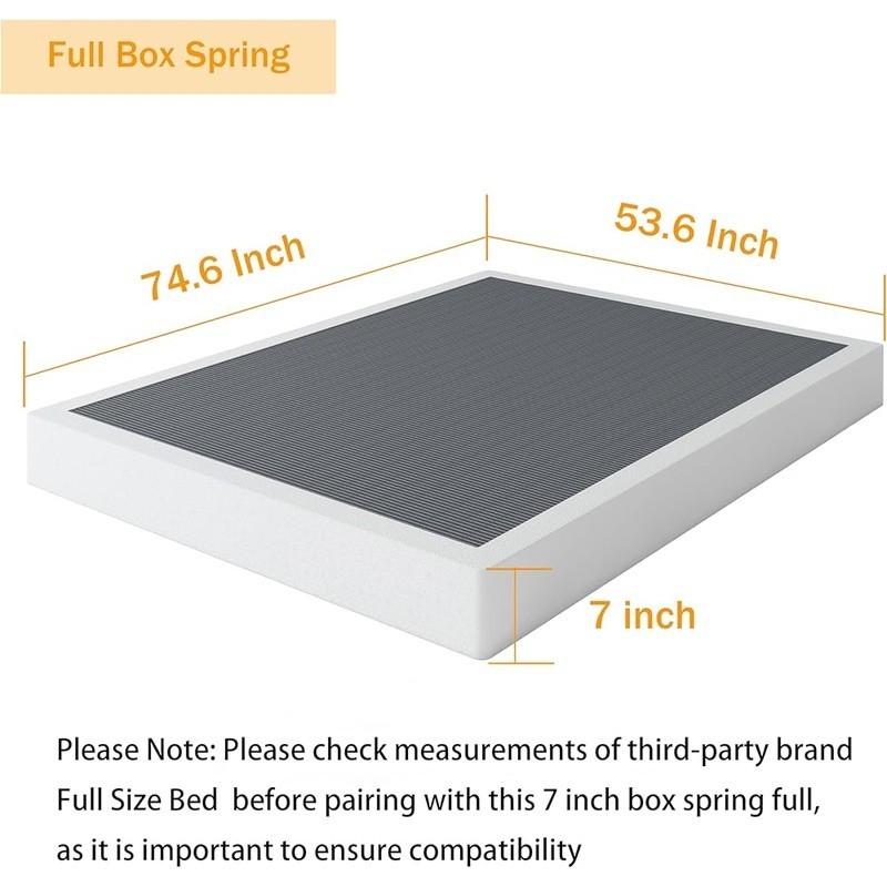 Full Box Spring Squeak Resistant Easy Assembly Mattress Support Cover Heavy Duty gallery