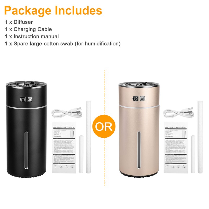 Essential Aroma Oil Diffuser for Large Room Car Ultrasonic Aromatherapy 300 ml gallery