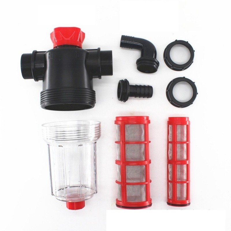 Water Pump Filter Inline Strainer Double Layer Fine Mesh for Garden Irrigation gallery