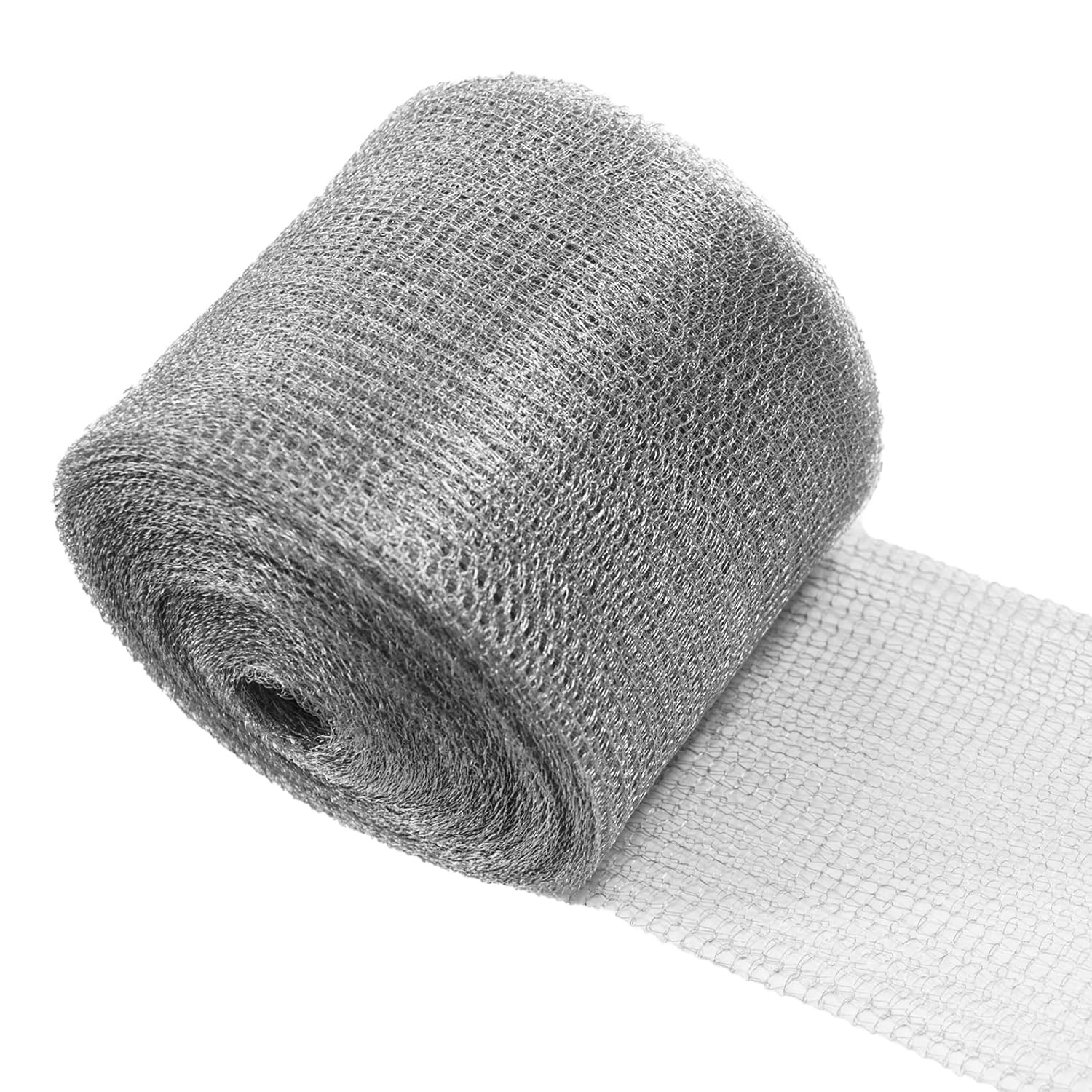 Wire Mesh for Mice Control 5 in X 30Ft,Hole Fill Fabric, 30FT×5IN, Metal gallery