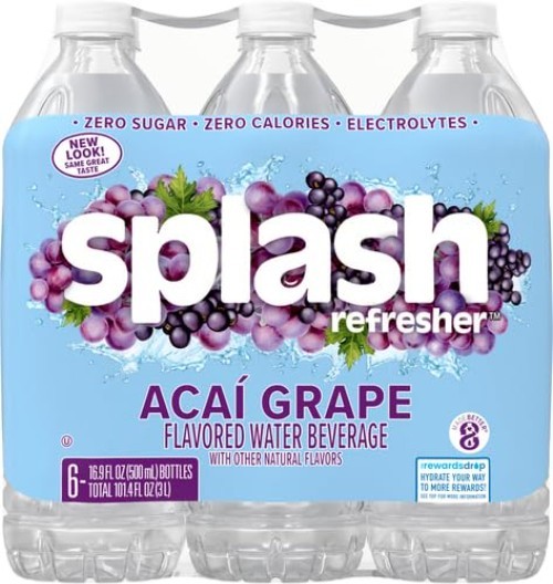 Hydrate with Zero Sugar: Acai Grape Electrolyte Enhanced Water Pack of 12 gallery