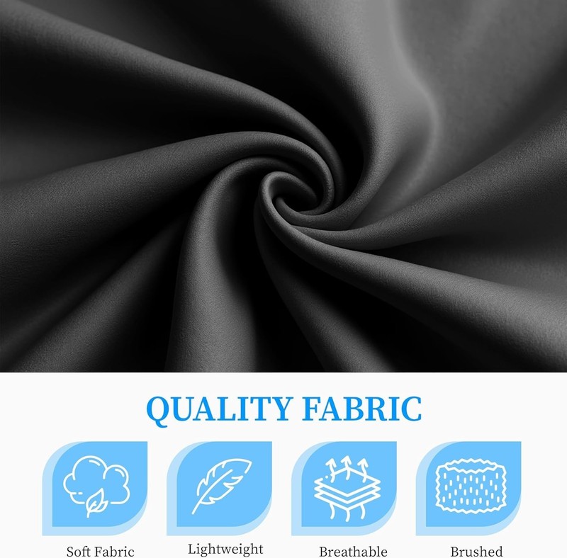 Queen Size 4 Piece Sheet Set, Lightweight Super Soft Easy Care Microfiber Com... gallery