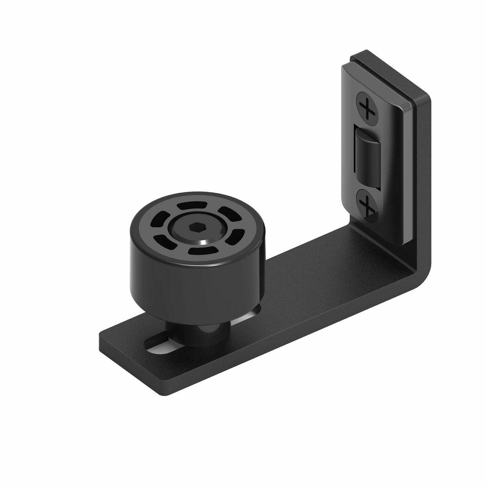 1PC Sliding Barn Door Bottom Floor Guide,Adjustable Roller,Wall Mount System gallery