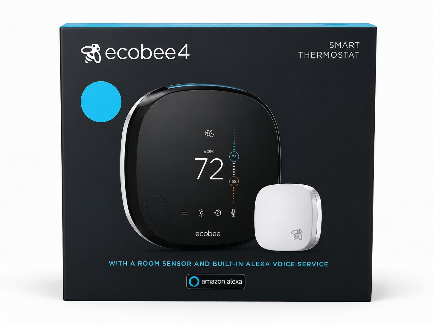 Ecobee4 Smart Thermostat EB-STATE4-01 WiFi Alexa Voice Opened But New Never Used gallery