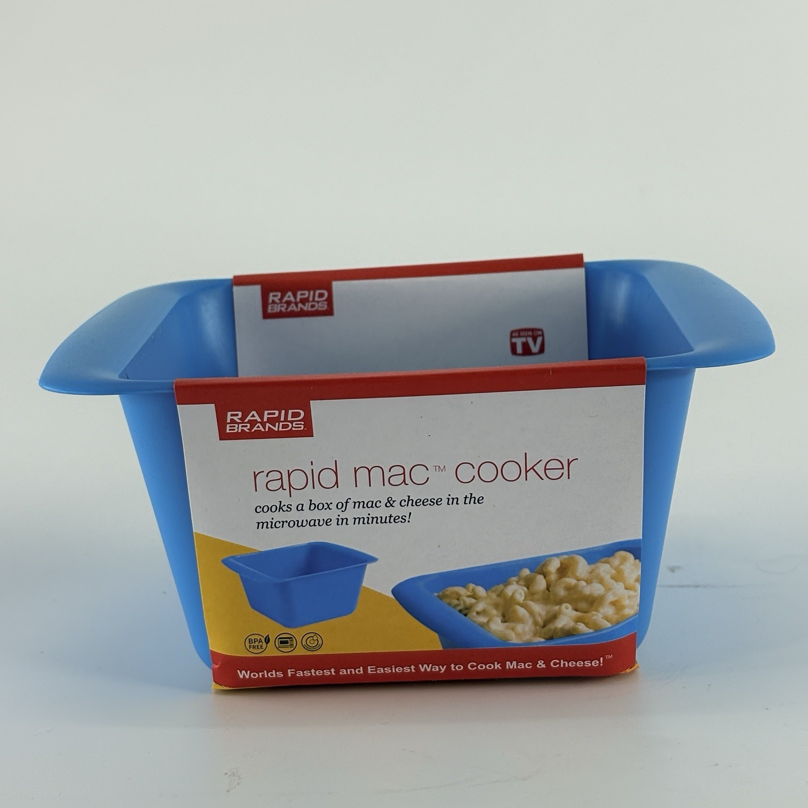 Rapid Brands - Rapid Mac Cooker - Blue - Microwave Mac&Cheese in 5 Minutes - NEW gallery