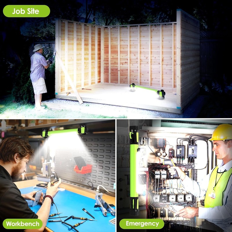 Work Light, 2500LM Bright LED Work Lights, 5200mAh Rechargeable Magnetic Underho gallery