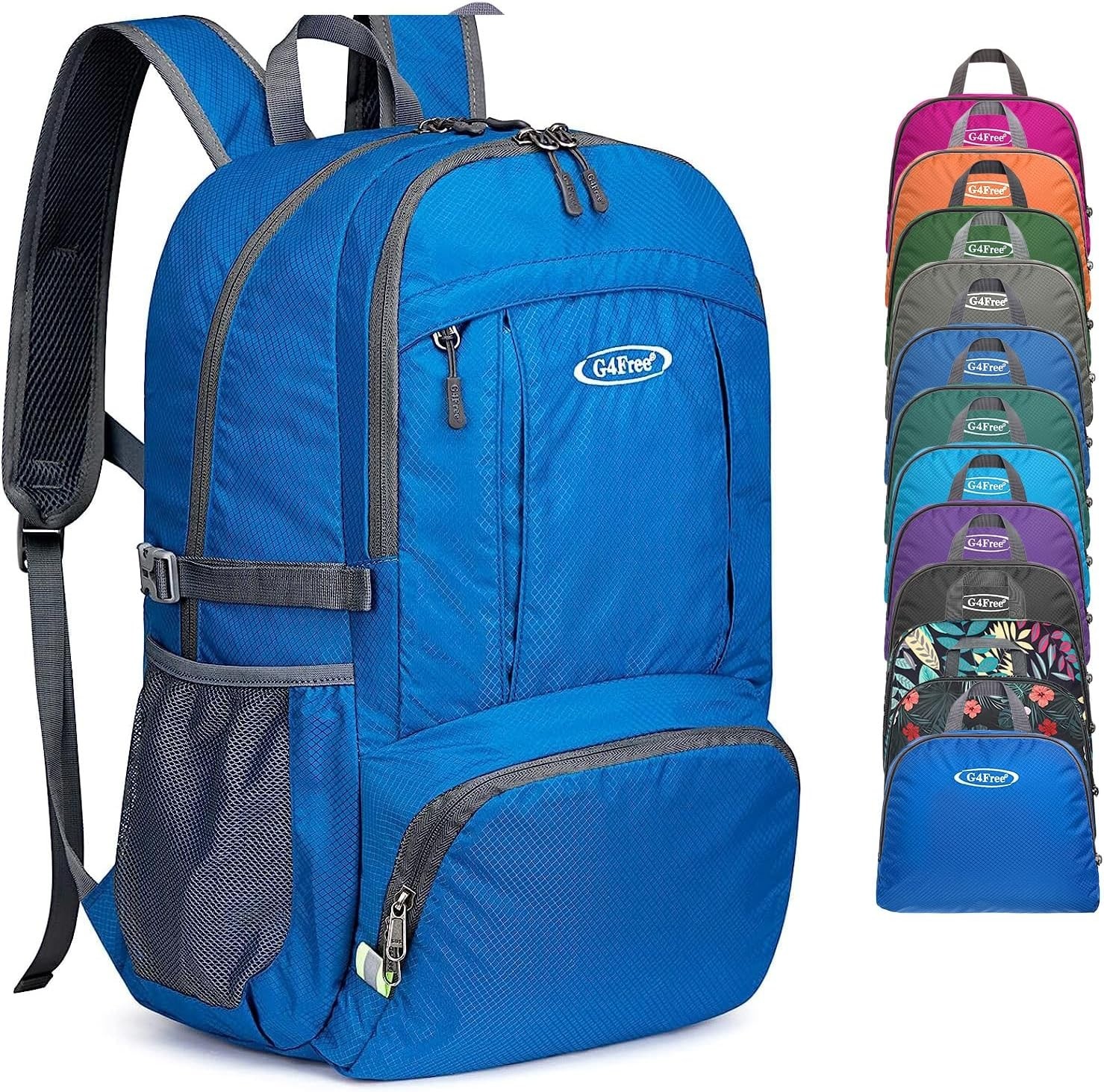 Lightweight Packable Hiking Backpack with Waterproof Wet Pocket - 40L Storage 3