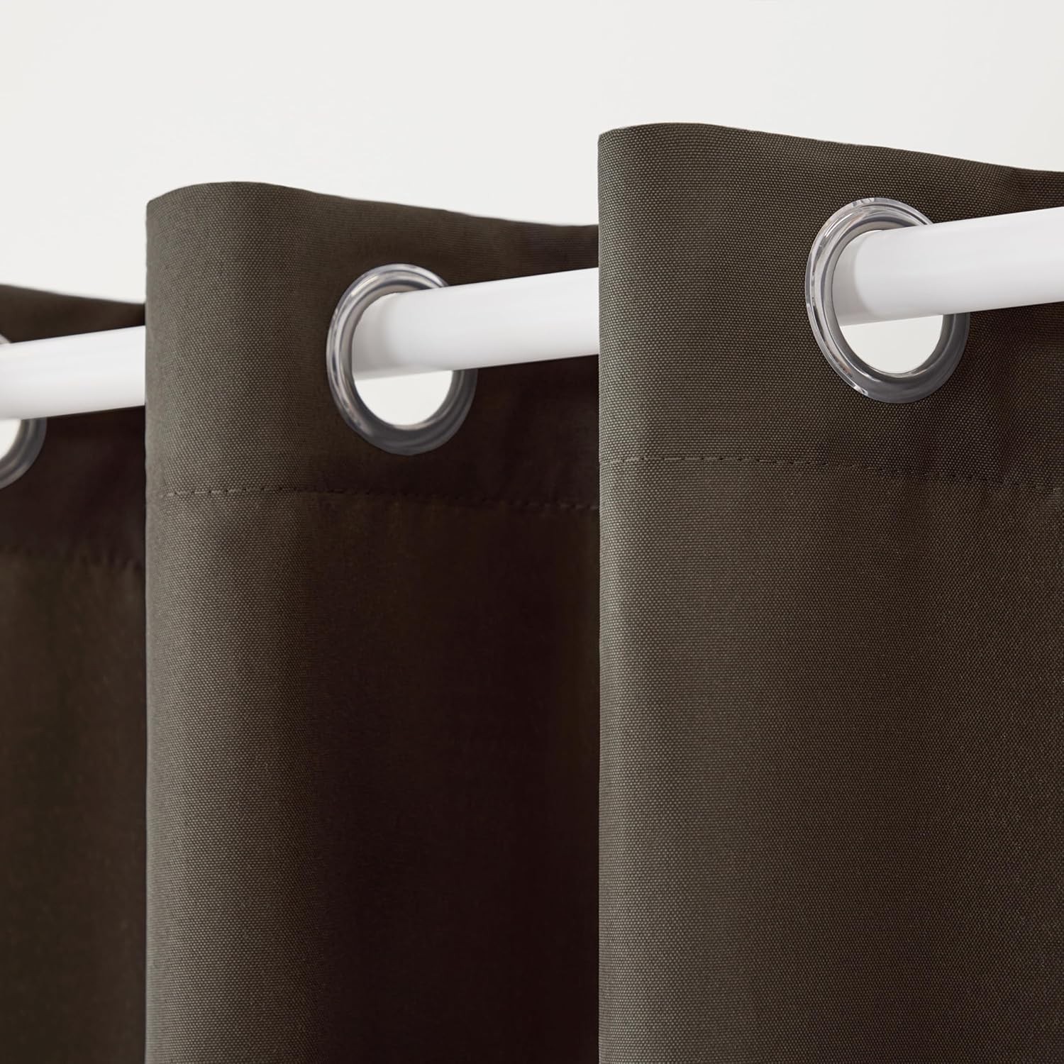 TOWN COUNTRY BASICS Light Filtering Outdoor Curtain Chocolate 54x84 Inch 2 Pack gallery