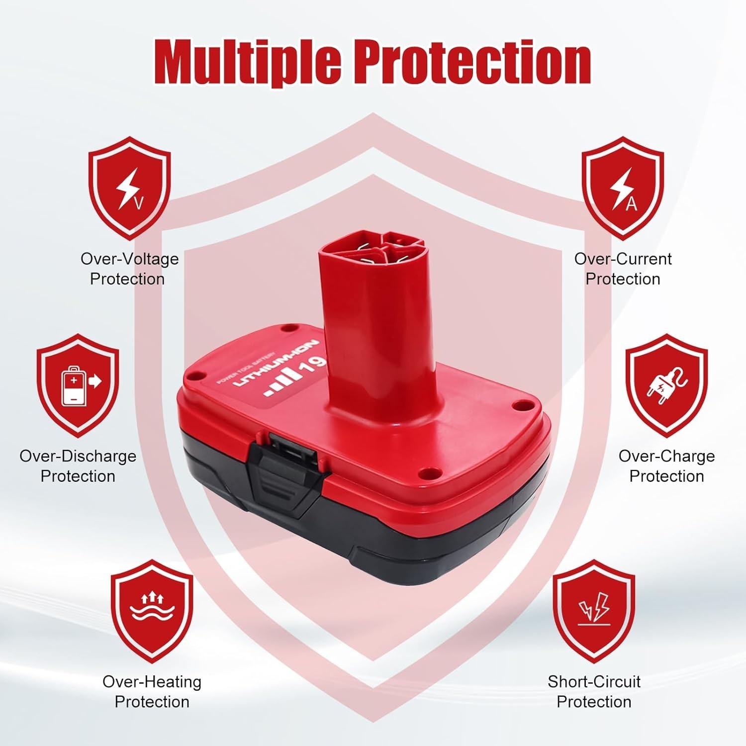4000mAh 2-Pack C3 19.2V Lithium Battery for Craftsman 19.2 Volt Battery 1302790 gallery