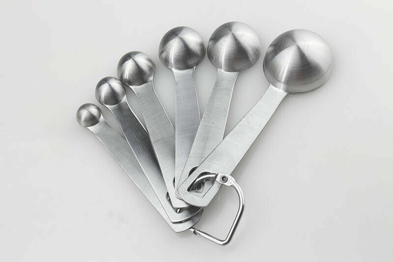 Household Stainless Steel Measuring Spoon Set of Six difference Size Pieces gallery