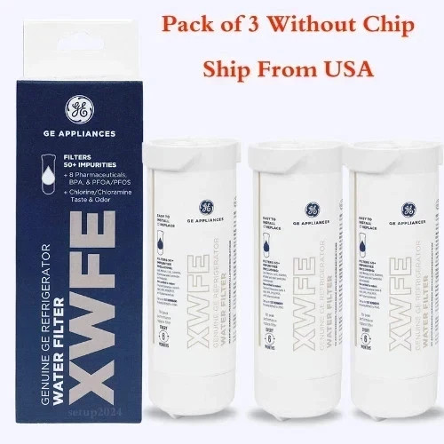3Pack GE XWFE Refrigerator Replacement Water Filter （Without Chip❗Without Chip❗） gallery